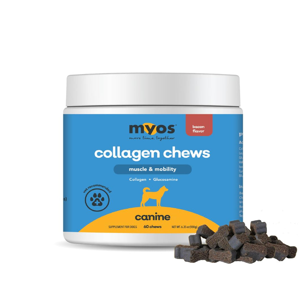 MYOS Canine Muscle & Mobility Chews - Dog Joint Supplement - 60 Count