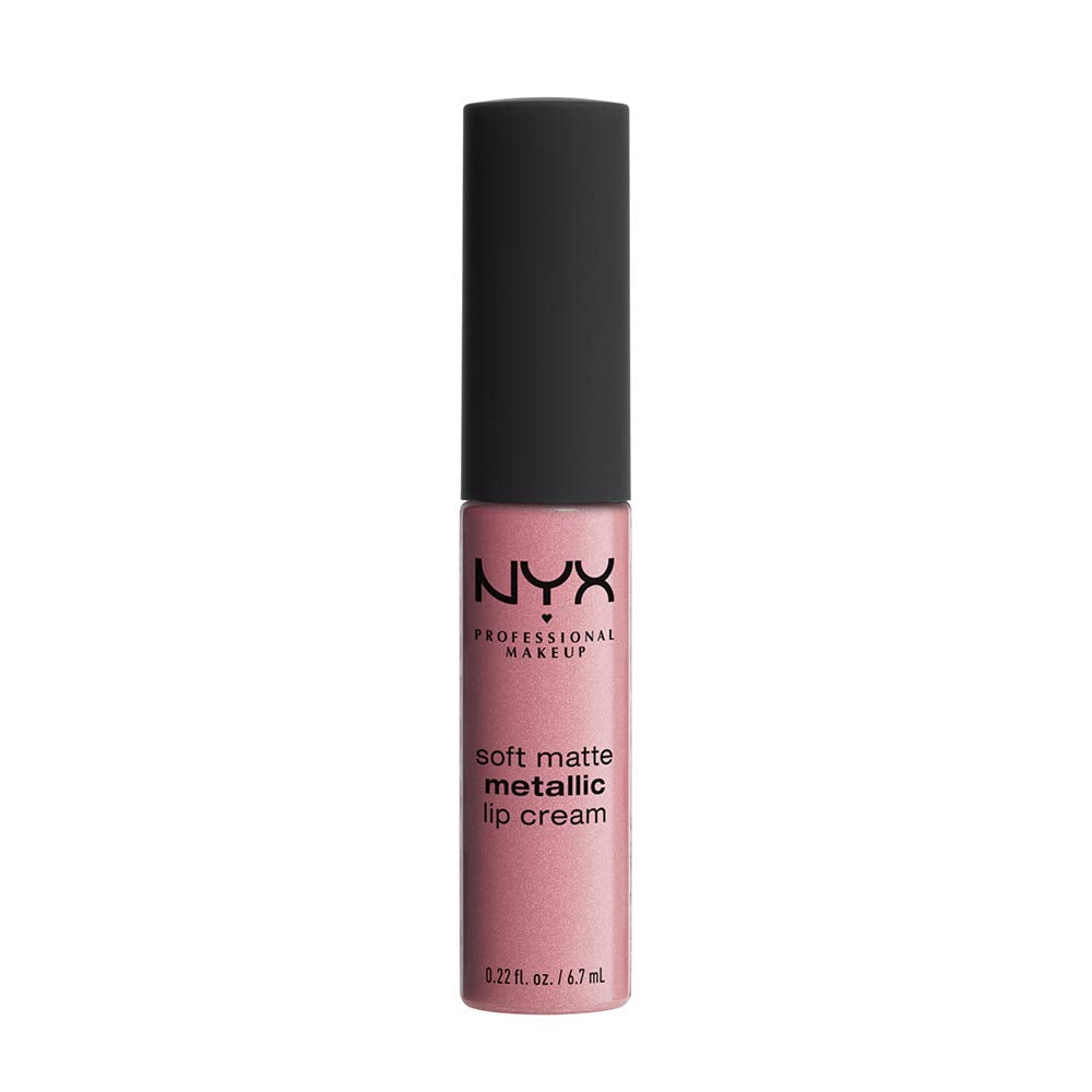 Buy now NYX PROFESSIONAL MAKEUP Soft Matte Metallic Lip Cream, Liquid Lipstick - Madrid (Cranberry Red) 0.22 Fl Oz (Pack of 1) Milan at indiglob india