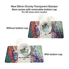 Buy now PUEEN 35mm HD Chunky Transparent Soft Stamper and Scraper Set - Nail Art - Stamping Tools - CLEAR - BH000706 at indiglob india