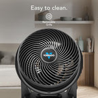Buy now Vornado 630 Mid-Size Whole Room Air Circulator Fan for Home, 3 Speed Settings, Adjustable Tilt, Removable Grill, 9 Inch, Powerful Airflow, Manual Control Dial, Quiet Fan for Bedroom, Black at indiglob india