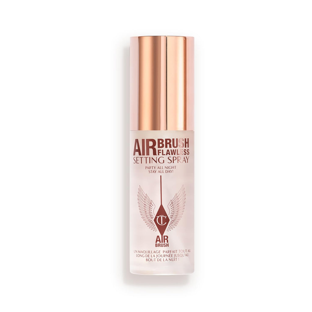 Charlotte Tilbury Airbrush Flawless Setting Spray - Ultra-Fine Hydrating Mist to Prime & Set Makeup Up to 16Hr – Soothes and Blurs Skin, Waterproof, Wedding Makeup