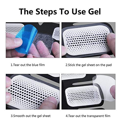 Buy now 50 Pcs/25 Packs Pads Abs Trainer Replacement Gel Sheet for Abdominal Muscle Trainer, Accessory for Ab Workout Toning Belt. at indiglob india