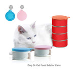 Yobbai 6 packs Pet Food Can Lids, Food Safe BPA-Free & Dishwasher Safe, Can Covers Most Standard Size Dog and Cat Can Tops