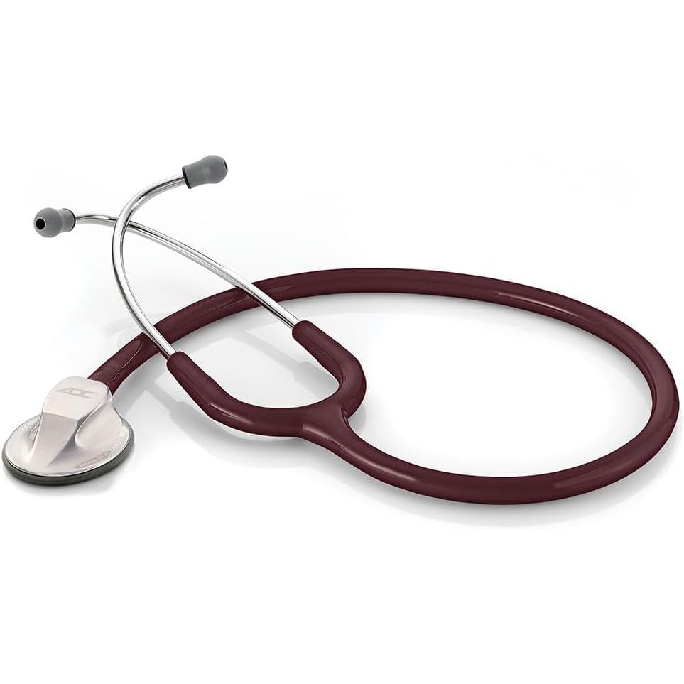 Buy now ADC Adscope 615 Platinum Sculpted Clinician Stethoscope with Tunable AFD Technology, Tactical Adult Burgundy at indiglob india