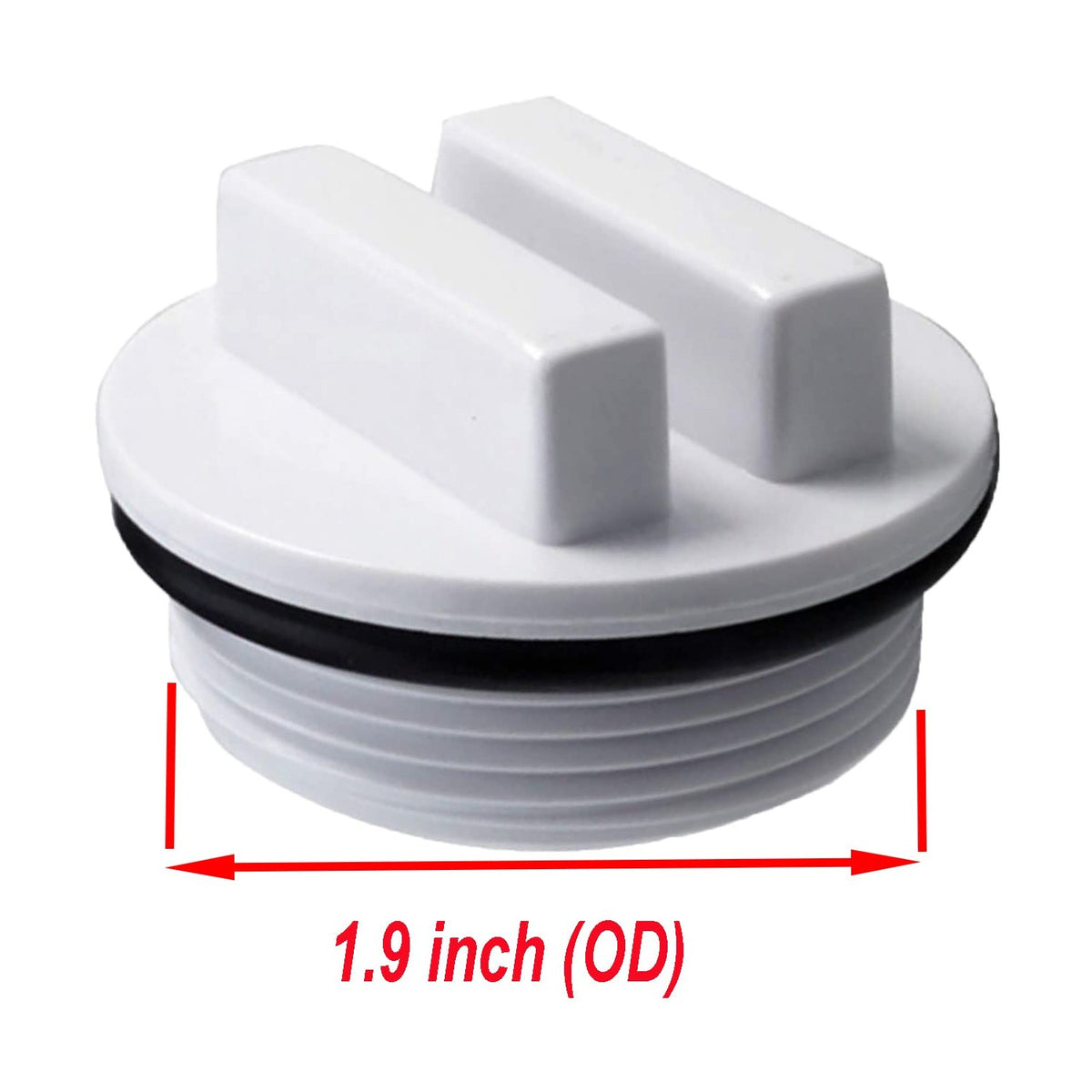 ATIE 1.5" Threaded Pool Spa Return Line Winterizing Plug & Filter Drain Plug SP1022C with O-Ring for Winterizing Pools (2 Pack)