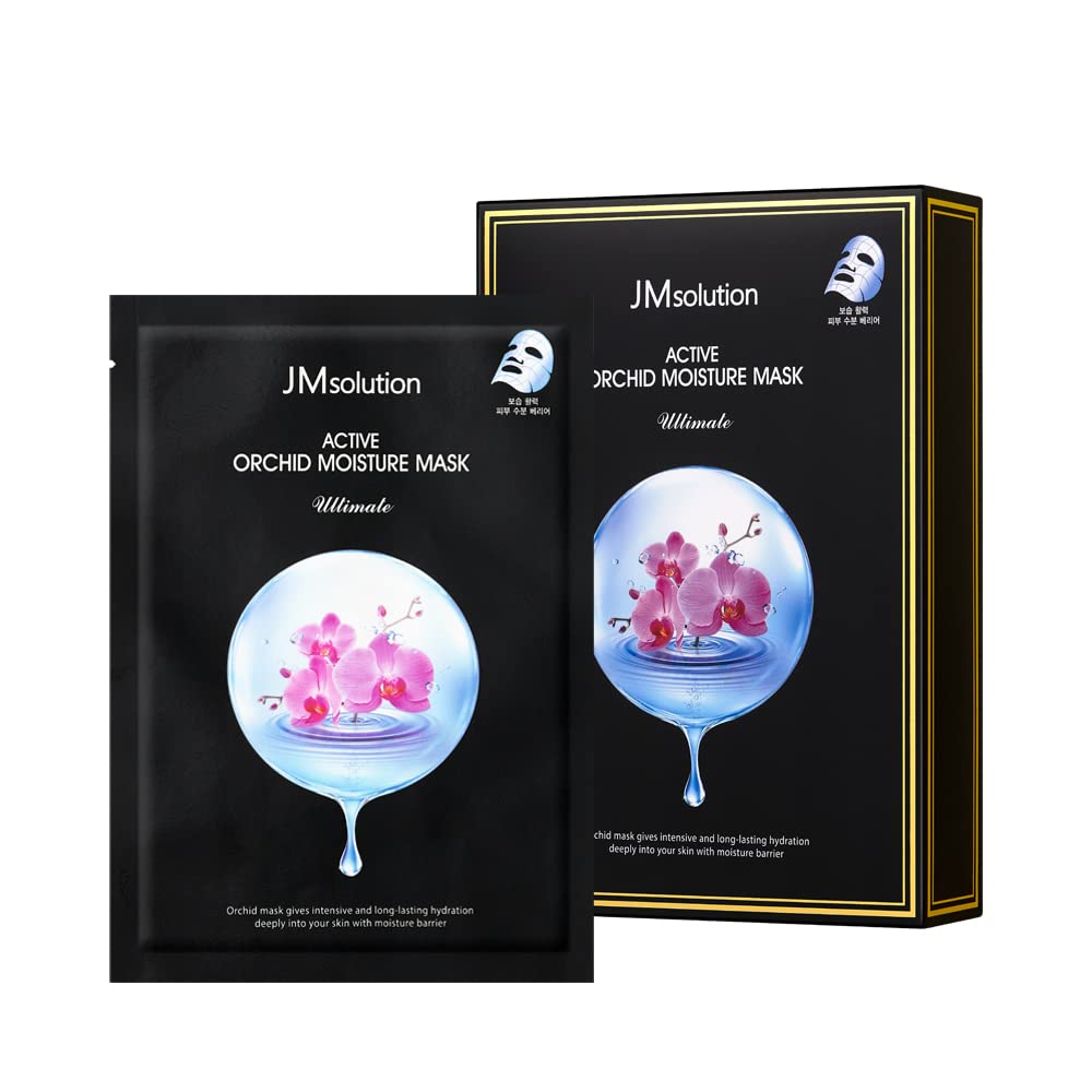 Buy now JMsolution Marine Luminous Pearl Deep Moisture 3 Step Skin Care Face Mask - Korean Skincare Facial Mask - boosting Brightening Moisturizing-10 Sheets for Dry Skin Orchid at indiglob india