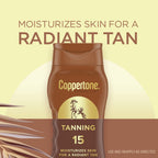 Coppertone Tanning Sunscreen Lotion SPF 8, 8 FL OZ | Sun Tanning Lotion Broad Spectrum SPF 8 with Vitamin E, Water Resistant, PABA, Oxybenzone, Octinoxate and Dye Free
