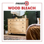 Buy now Zinsser Wood Bleach Kit | Lighten Furniture, Floors, Cabinets, Trim | Removes Red Tone | 2-Step Brightening System | 2-Step 8 fl. oz. Kit (16 fl. oz. Total) at indiglob india