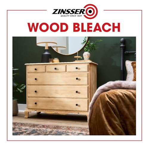 Buy now Zinsser Wood Bleach Kit | Lighten Furniture, Floors, Cabinets, Trim | Removes Red Tone | 2-Step Brightening System | 2-Step 8 fl. oz. Kit (16 fl. oz. Total) at indiglob india