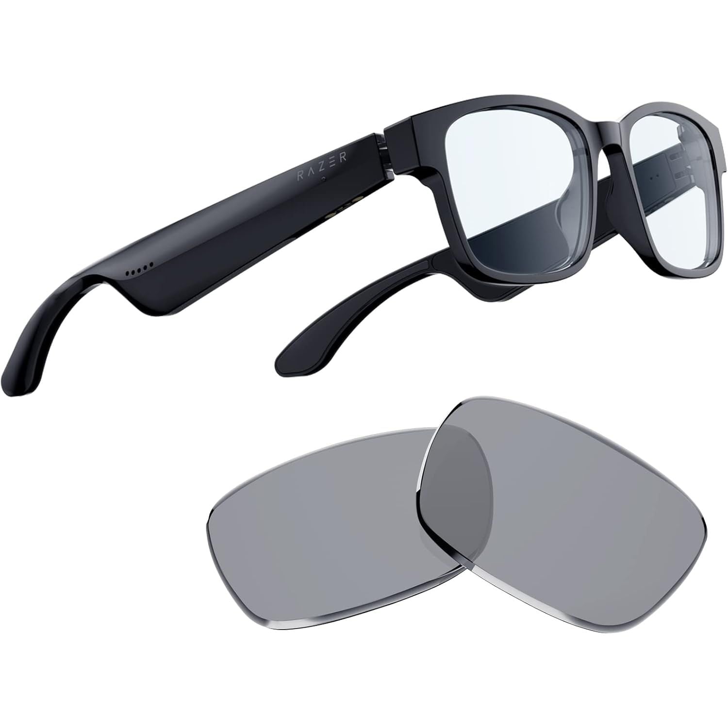 Buy now Razer Anzu Smart Glasses w/ Blue Light Filtering & Polarized Lenses, Large Large Rectangle Smart Glasses at indiglob india