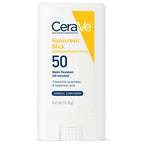 CeraVe Mineral Sunscreen Stick, SPF 50 Face Sunscreen, Travel Size, 0.47oz | FSA Eligible Zinc Oxide Face Sunscreen with Hyaluronic Acid and Ceramides Offers Water-Resistant, Mess-Free Protection