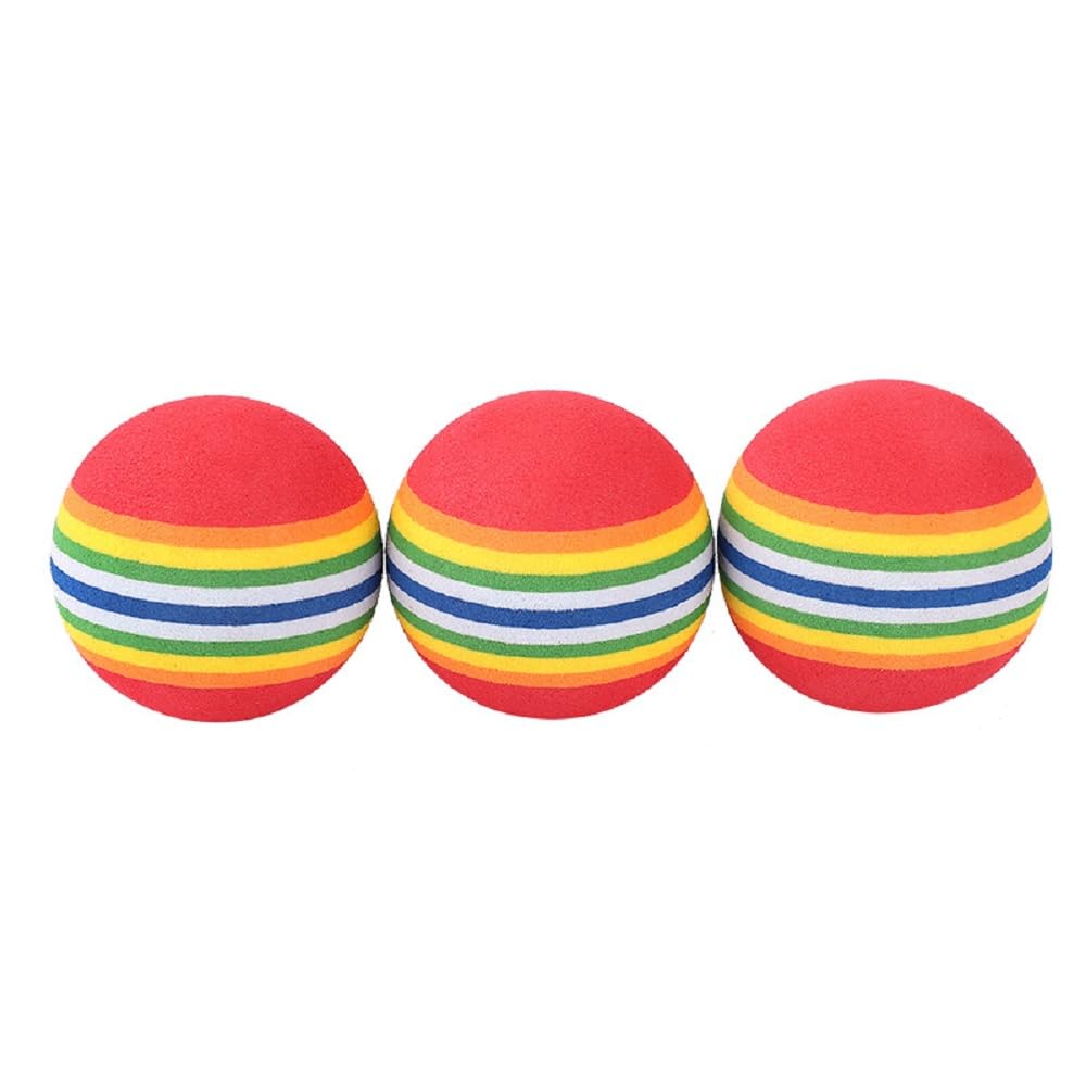Bepets 12PCS Foam Balls for Cats, Colorful Rainbow Cat Toy Sponge Balls Soft Pet Toy