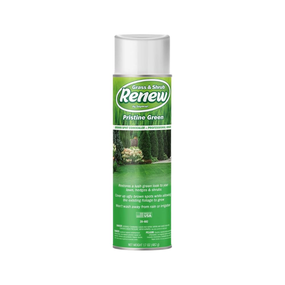 Seymour RENEW Grass and Shrub Spray Paint, Pristine Green, 17 oz. Can.