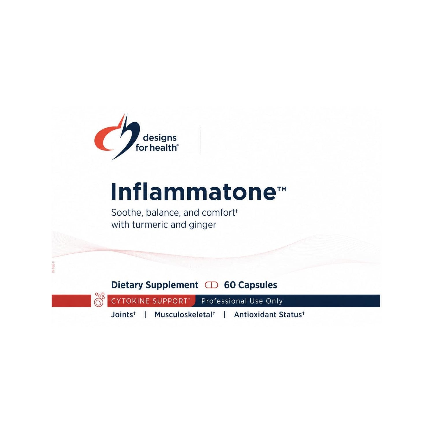Designs for Health Inflammatone - Turmeric Supplements with Proteolytic Enzymes, Boswellia, Quercetin & Resveratrol (60 Capsules)