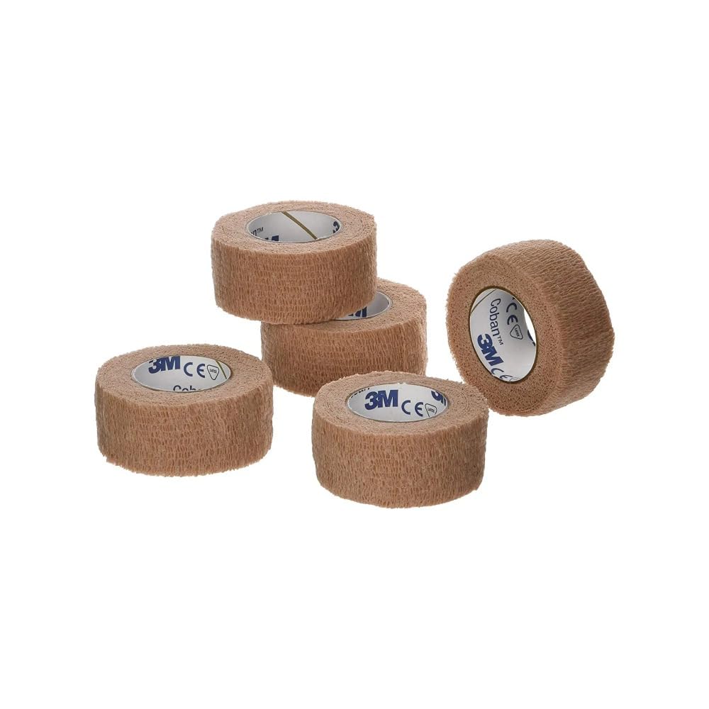 Buy now Coban 081359629 3M Self- Adherent Wrap, Tan, 1"x 5 Yards Size, Pack of 5 at indiglob india