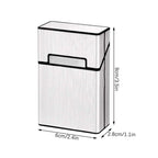 Buy now 3 Pcs Metal Cigarette Box/Case (20 Capacities) - Cigarette Cigar Protective Cover Box - Brushed Aluminum Cigarette Case, Hard Box with Solid Magnetic Flip Top Closure (3 Colors, for Men) at indiglob india