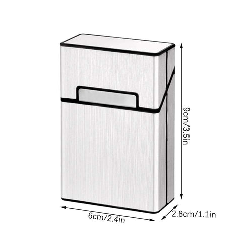 Buy now 3 Pcs Metal Cigarette Box/Case (20 Capacities) - Cigarette Cigar Protective Cover Box - Brushed Aluminum Cigarette Case, Hard Box with Solid Magnetic Flip Top Closure (3 Colors, for Men) at indiglob india