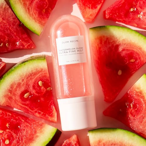 Buy now Glow Recipe Watermelon Glow Facial Spray + Hydrating Mist - Ultra-Fine Face Mist with Hyaluronic Acid + Hibiscus AHA to Refresh Dry Skin & Enhance Dewy Makeup - Suitable for All Skin Types (75ml) at indiglob india