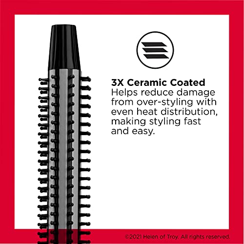 Buy now REVLON Perfect Heat Ceramic Curling Iron Brush, Black, 3/4" at indiglob india