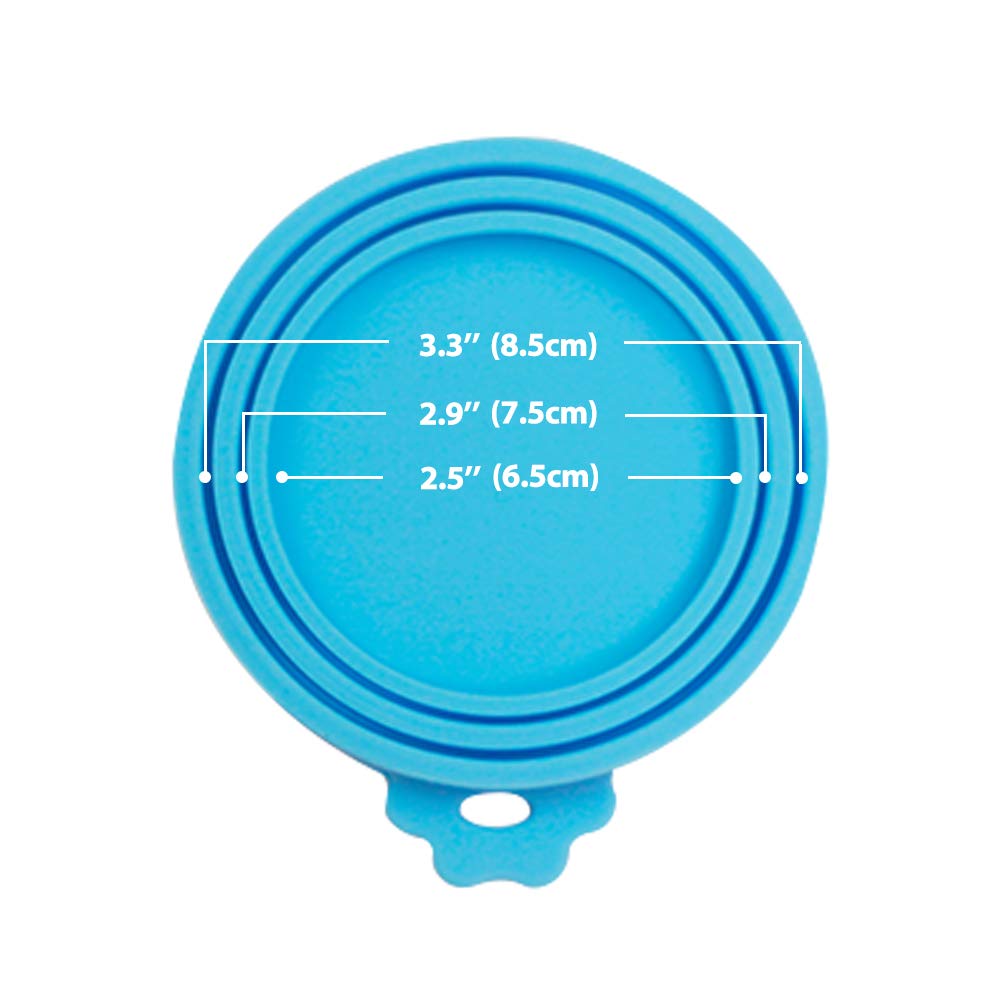 Yobbai 6 packs Pet Food Can Lids, Food Safe BPA-Free & Dishwasher Safe, Can Covers Most Standard Size Dog and Cat Can Tops