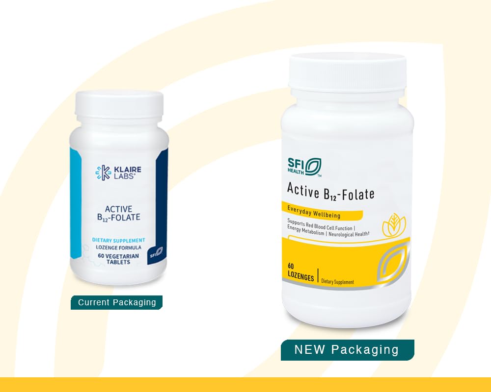 Klaire Labs SFI Health Active Vitamin B12, 60 Count