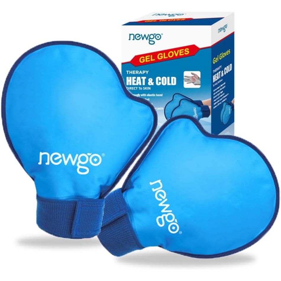 Buy now NEWGO Hand Ice Pack Golves for Pain Relief, FSA Eligible 2 Pack Cold Gloves for Chemotherapy Neuropathy, Ice Gloves for Hands Finger Injuries, Arthritis, Working Hands (Internal Length 8.7 Inches) at indiglob india