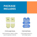 Buy now NatraCure Plantar Fasciitis Cold Therapy Socks with Compression Band - Cold Socks, Reusable Ice Socks For Feet, Ice Packs For Feet, Arch Pain, Heel Pain, Swelling - FBA708 CAT - (Size: Small/Medium) at indiglob india