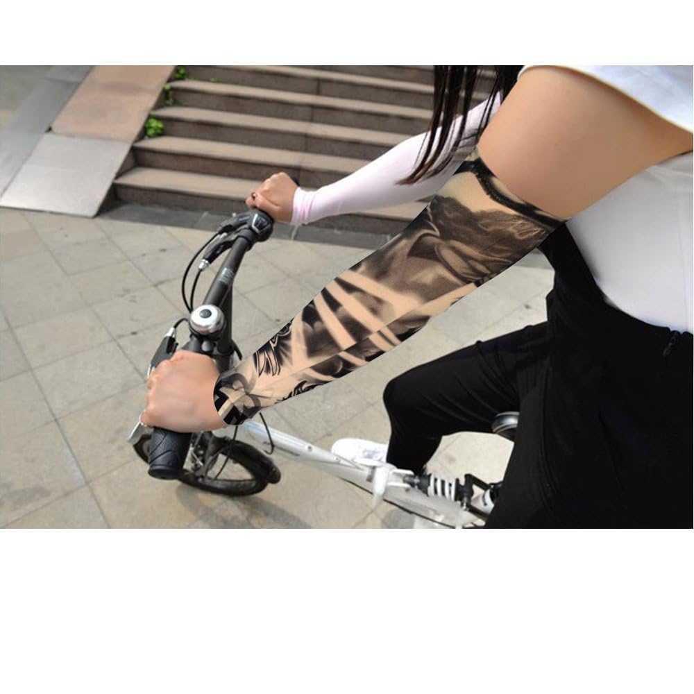 HOVEOX 20Pcs Tattoo Arm Sleeves Fake Tattoo Sleeves for Men and Women