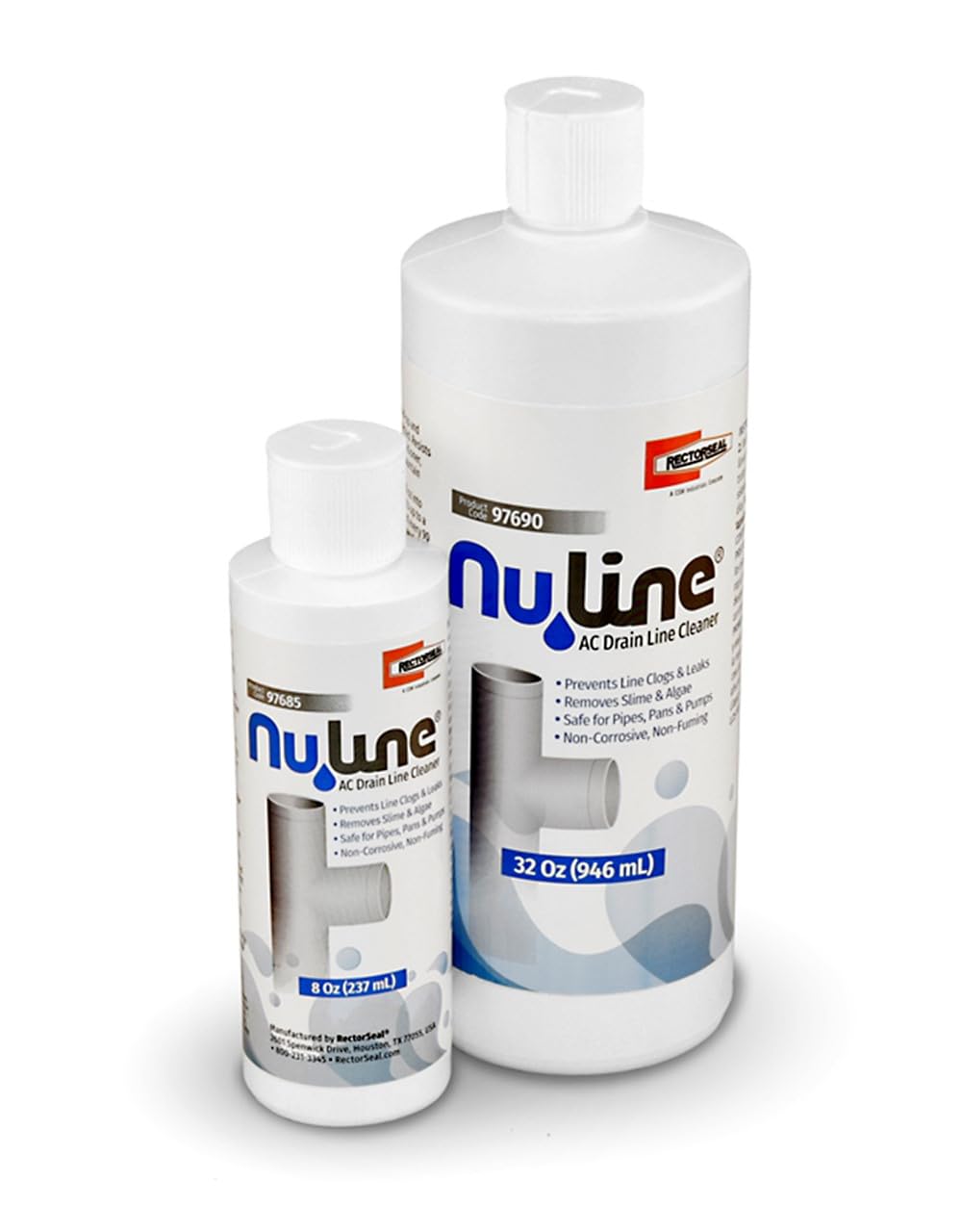 Liphontcta (4)-Pack NuLine HVAC Condensate Nu-Line Drain Cleaner, 8 Ounce
