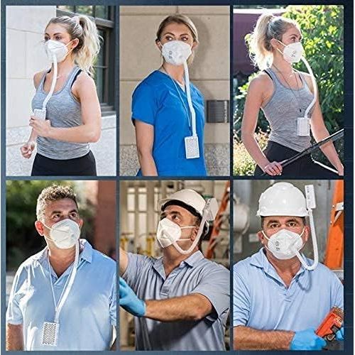 Buy now BROAD Breathe Easier AirPro Mask Rechargeable Reusable Air Purifying Respirator with a HEPA Filter at indiglob india