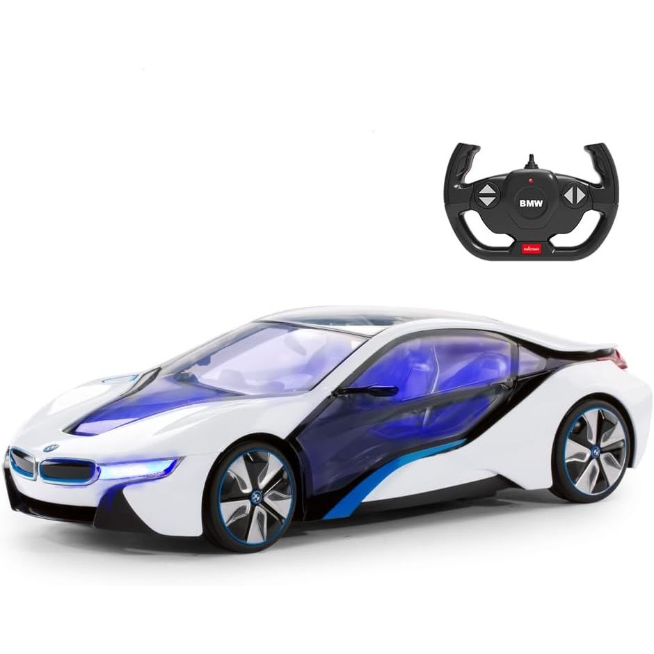 Buy now RASTAR BMW i8 RC Car BMW i8 1/24 Remote Control Car, BMW Toy Car - Silver 41640 i8 at indiglob india