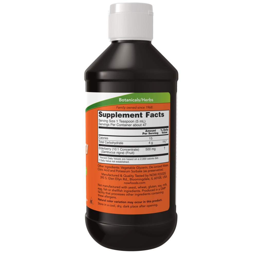 Buy now NOW Foods Elderberry Liquid, 8 Oz (Pack of 2) at indiglob india