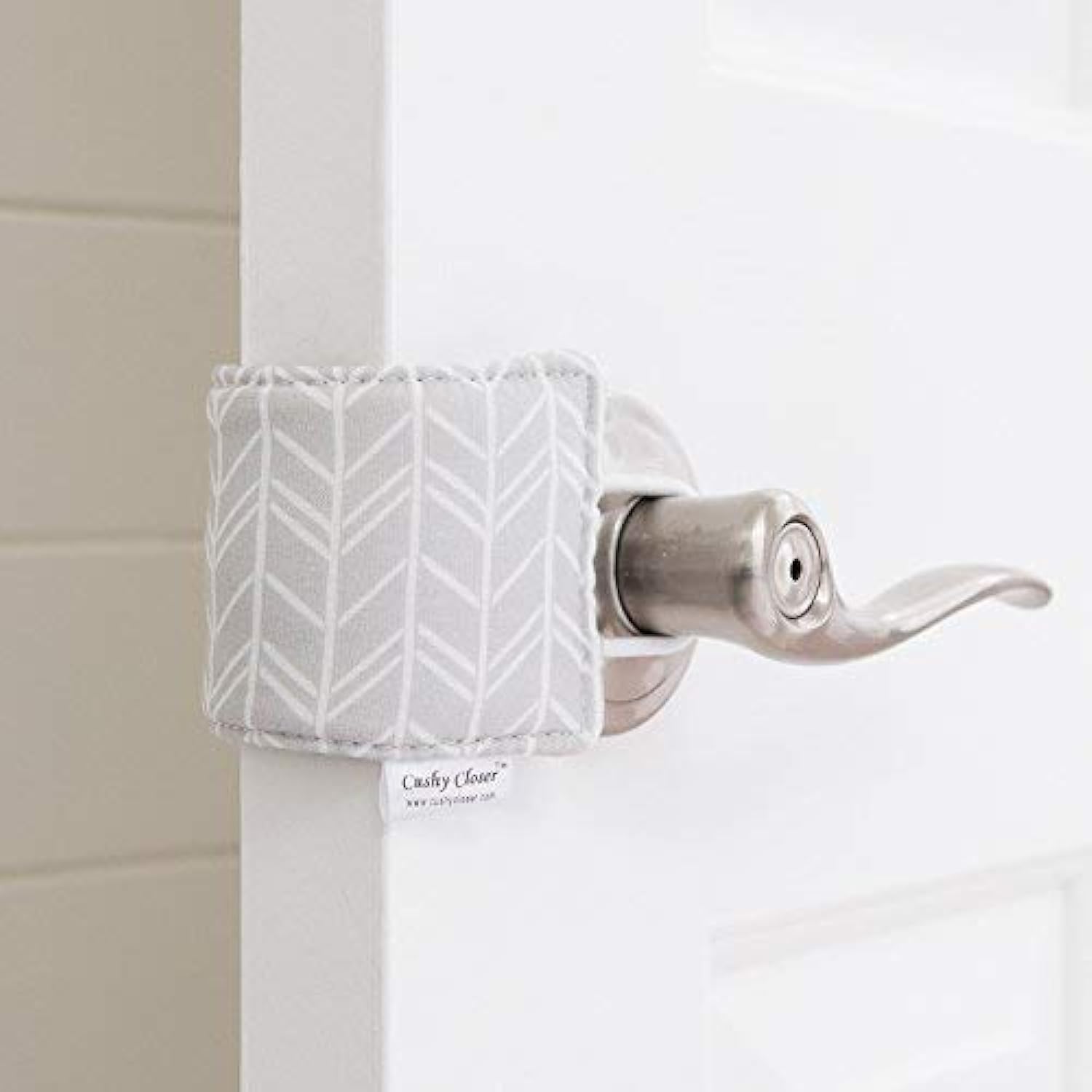 Buy now The Original Cushy Closer Door Cushion | No More Noisy Doors! | Door Latch Cover- Baby Safety for Quiet Doors (Birch - Blue) Birch-Gray at indiglob india