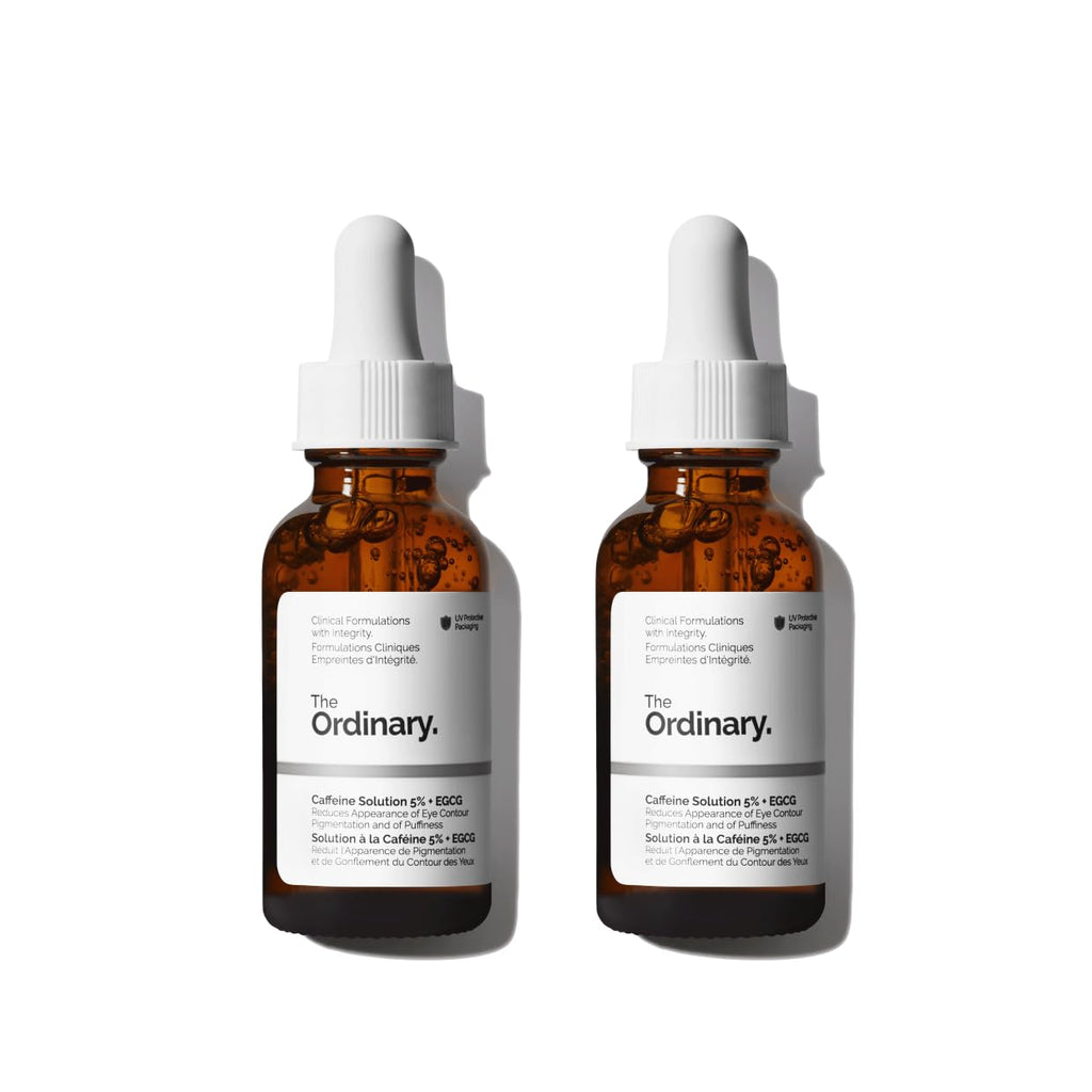 The Ordinary Caffeine Solution 5% + EGCG Eye Serum, Depuffing Eye Serum for Dark Circles and Tired Eyes