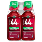 Buy now Vicks Formula 44 DM Cough & Congestion Liquid, Over-The-Counter Medicine, Day or Night, Cough Syrup, Powerful Cough and Congestion Relief, Cough Suppressant and Expectorant, Berry Flavor, 2x12 FL OZ at indiglob india