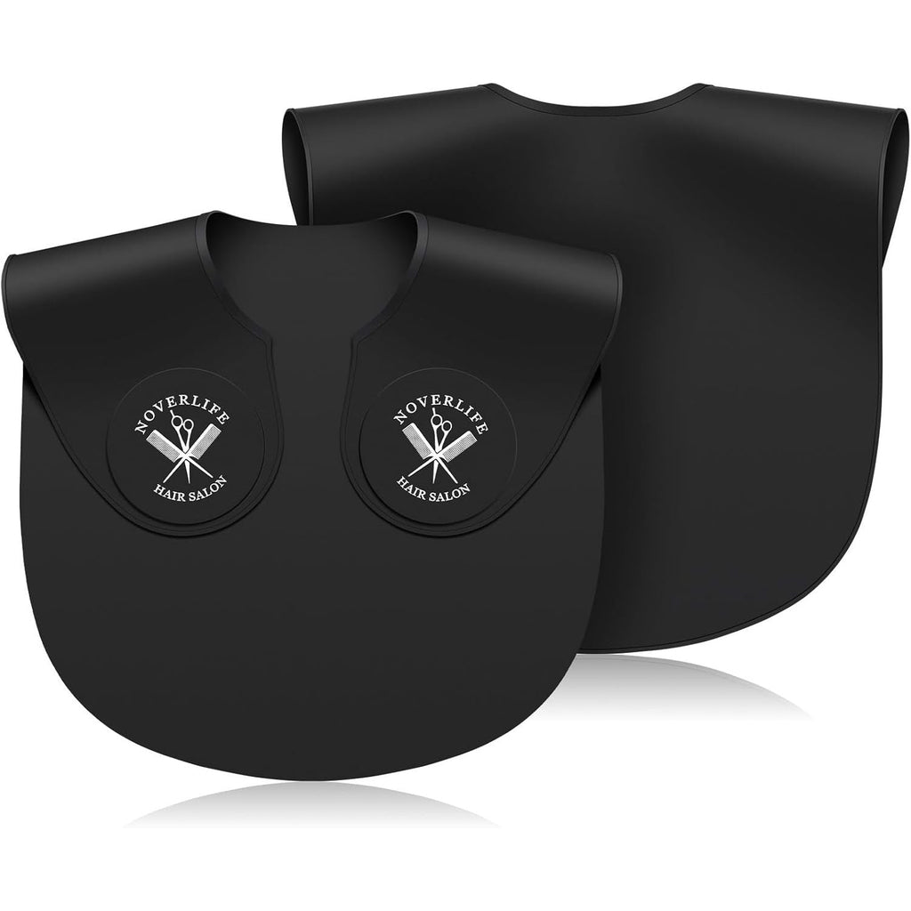Buy now Noverlife Hair Cutting Collar, Waterproof Silicone Hair Dye Collar, Barber Hair Cutting Pad Haircut Neck Wrap for Salon Black - Long at indiglob india