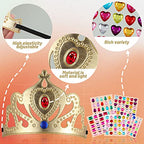 Buy now Epakh 19 Pieces DIY Crowns Set Party Foam Hats Making Your Own Tiara Crystal Diamond Sticker Princess King Crown Birthday Hat (Classic Style) at indiglob india