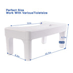 Non-Slip Potty Stool for Pooping,6.8 Inch Toilet Stool for Bathroom,Hoissuem Toilet Step Stool for Adults/Seniors/Kids