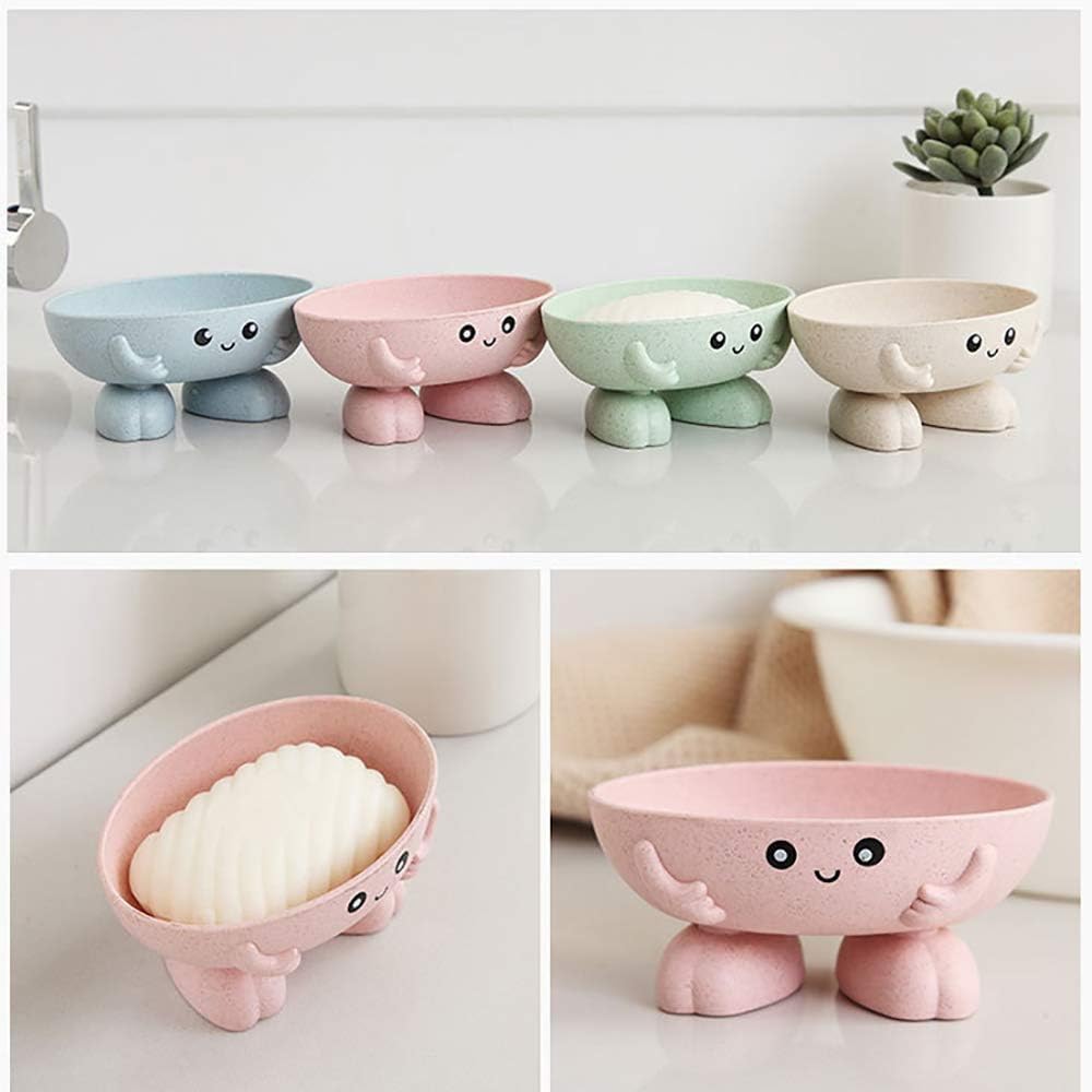Buy now Soap Holder, Cute Soap Dish for Kids Children, Creative Lovely Bar Soap Tray Counter for Shower Bathroom Kitchen Countertop - Pink at indiglob india