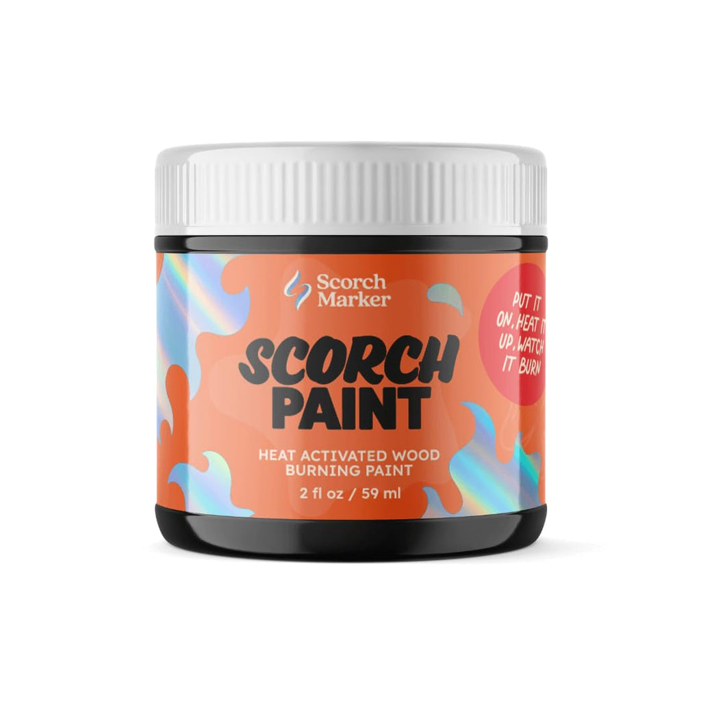 Scorch Marker Scorch Paint, Heat Activated Wood Burning Paint, 2 fl oz