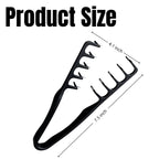 Wide Tooth Comb Set: Texture Comb for Men & Women, Root Lifter Styling Comb (Grey+Black)