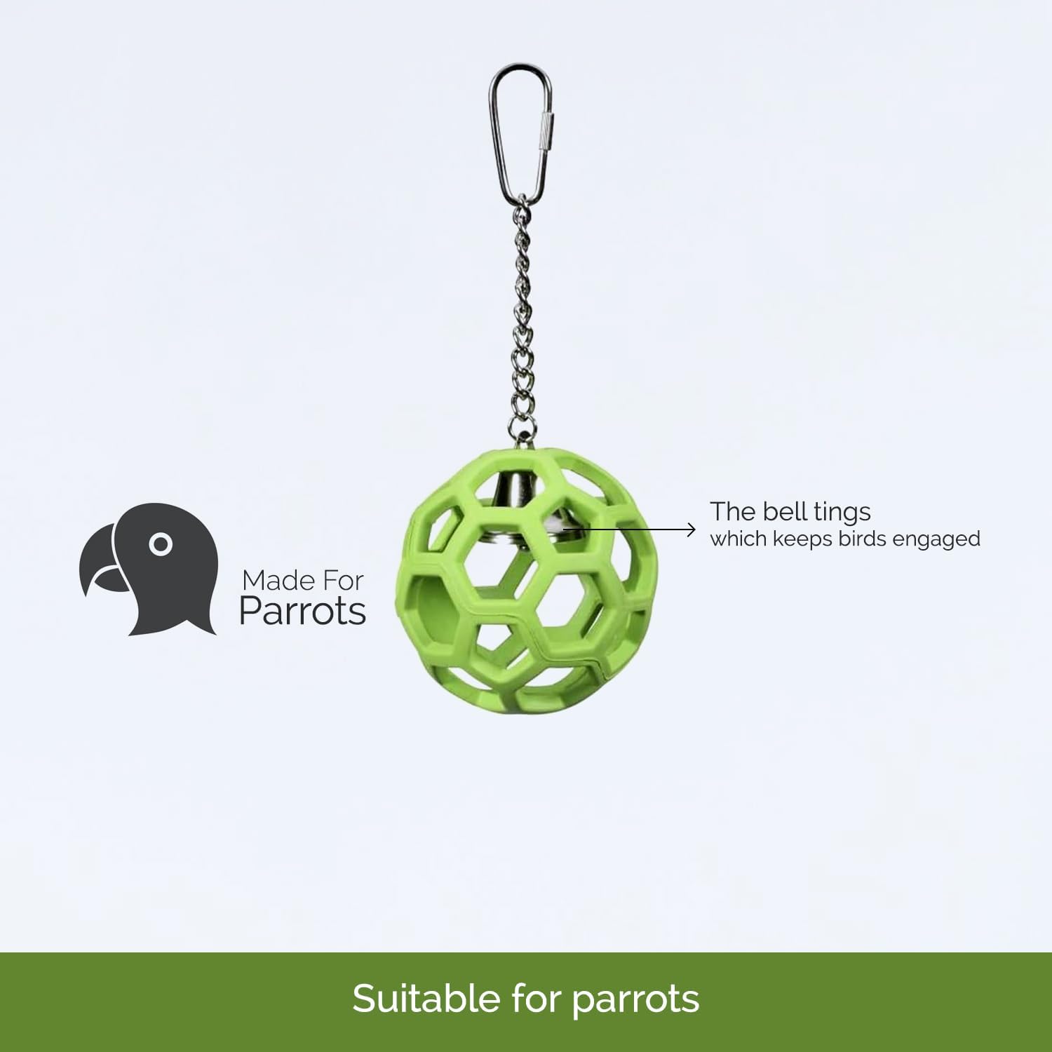Buy now JW Pet Company Activitoys Hol-ee Roller Parrot Toy, 4 Inch Diameter (Colors Vary ) at indiglob india