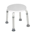 Drive Medical Shower Stool, Adjustable Height, Lightweight Aluminum, White