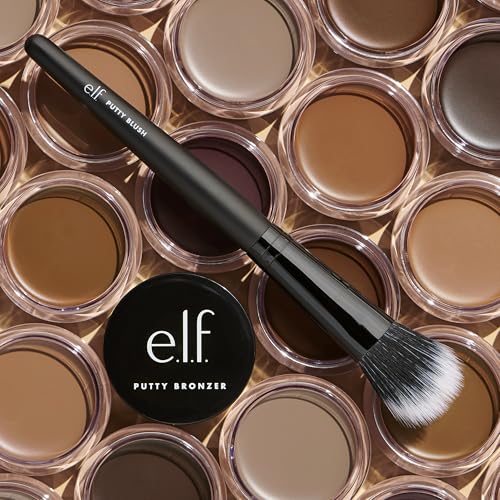 Buy now e.l.f. Putty Blush Brush, Makeup Brush For Putty & Cream Formulas, Easily Applies Blush & Bronzer For An Airbrushed Look, Vegan & Cruelty-Free at indiglob india