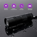 Buy now SEVENKA Black Light Flashlight, 2 Pack 12 LED UV Blacklight Flashlight, 395nm Handheld Mini Torch Light, Professional Urine Detector for Dog Pet Urine Stains, Bed Bugs and Scorpions. at indiglob india