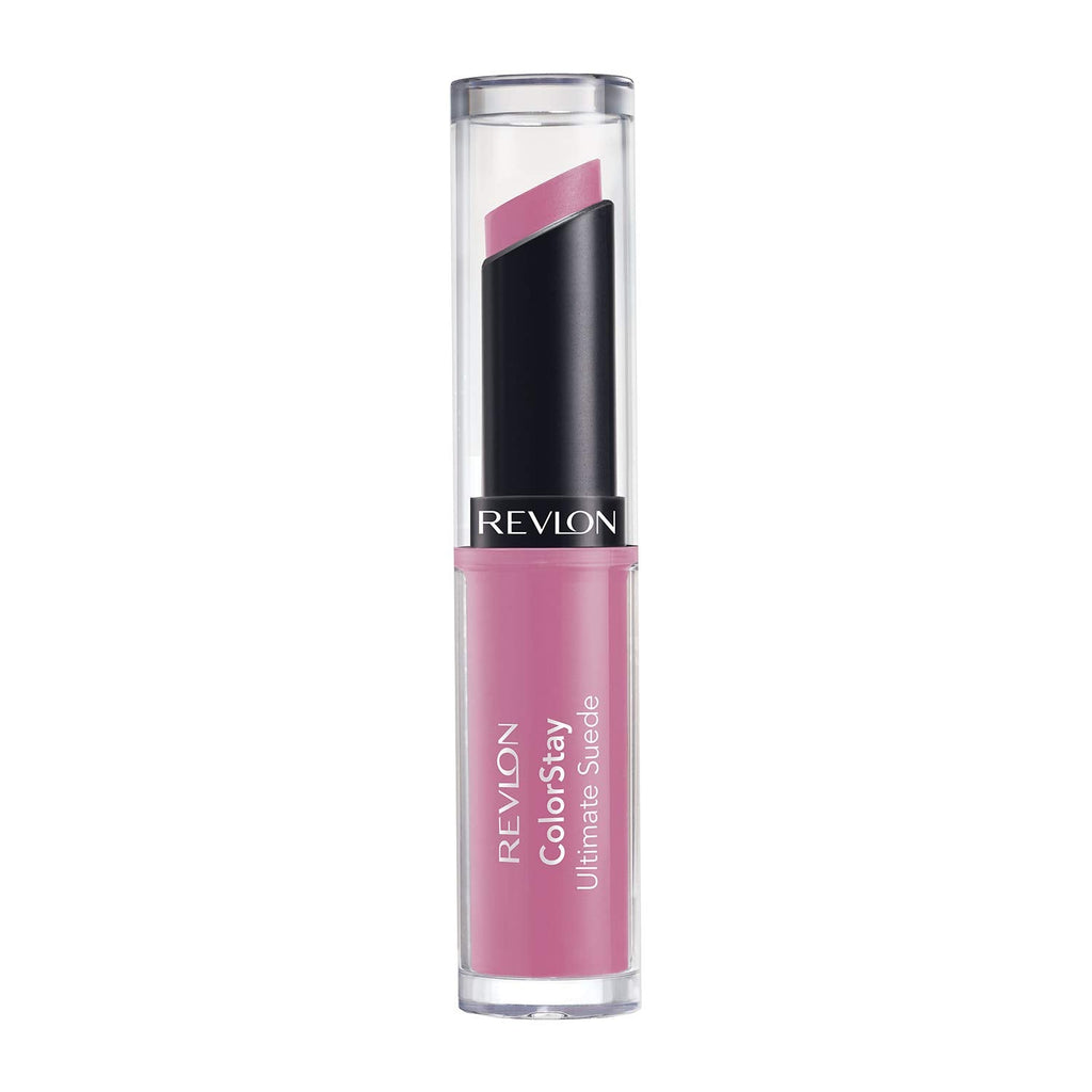 Buy now REVLON ColorStay Ultimate Suede Lipstick, Longwear Soft, Ultra-Hydrating High-Impact Lip Color, Formulated with Vitamin E, Silhouette (001), 0.09 oz at indiglob india