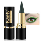 Kaely 2Pcs Gel Eyeliner Pencil, Natural Black Eyeliner Cream, Liquid Eye Liner Pencils for Older Women Waterproof, Smoky Eyeshadow Palette Goth Halloween Makeup Kit, delineador de ojos contra el agua
