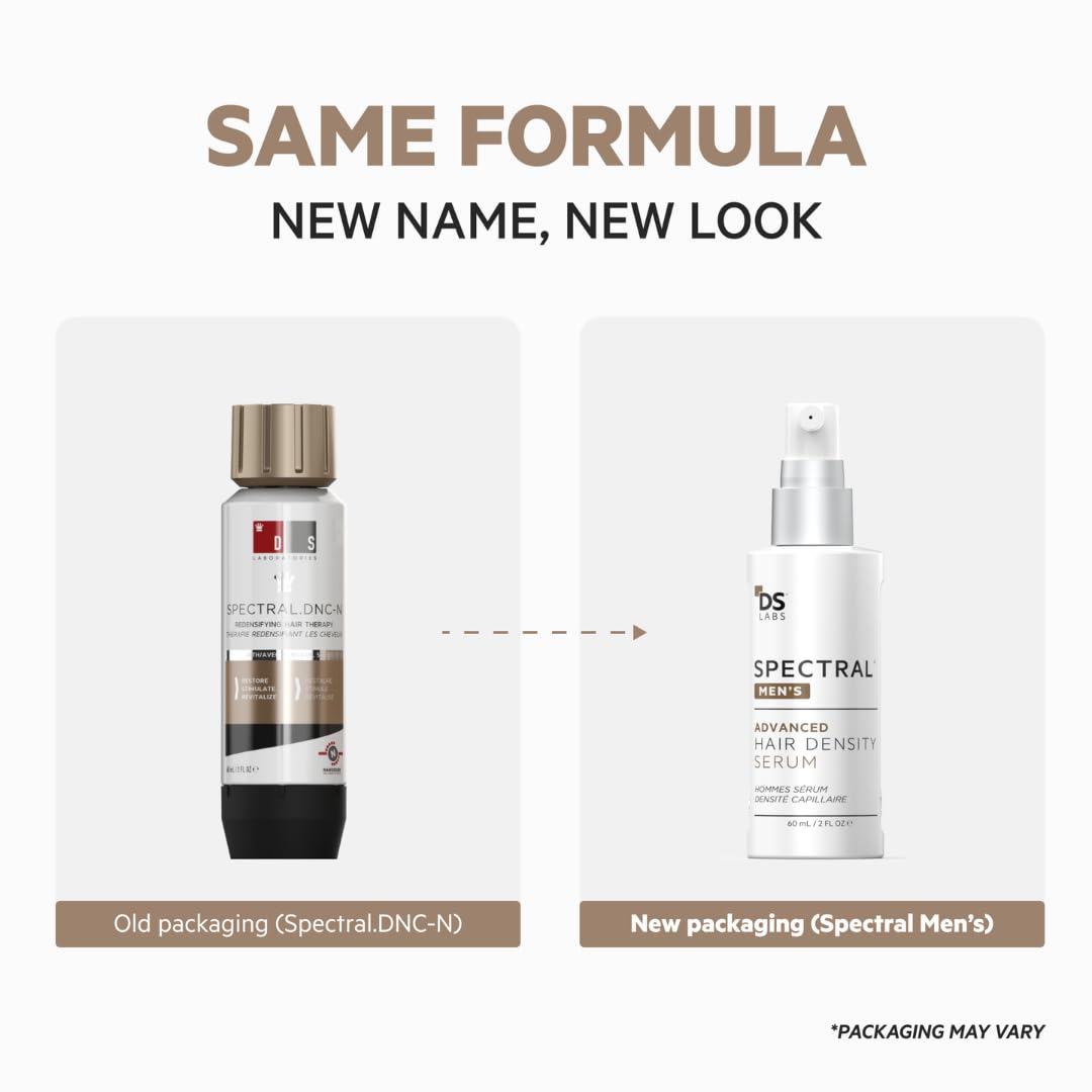 DS Labs Spectral Men's Hair Density Serum for Thinning Hair, Non-Greasy, 60 mL