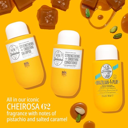 Buy now SOL DE JANEIRO Ultimate Shower Bundle | Travel Size Mini Brazilian Play Moisturizing Shower Cream Gel Body Wash + Brazilian Joia Damage Repairing Shampoo and Conditioner Set | Amazon Exclusive at indiglob india