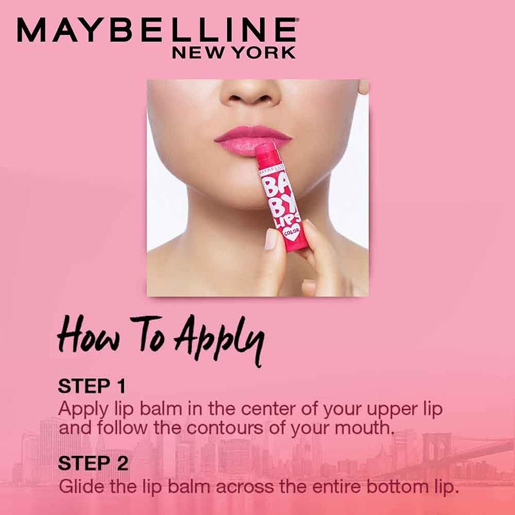 Buy now Maybelline Baby Lips Color SPF 11 Lip Balm 4g (Cherry Kiss) at indiglob india